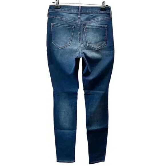 Old Navy Rockstar Skinny Jeans Distressed Denim Mid Rise Blue Size 2/26 - Picture 4 of 16